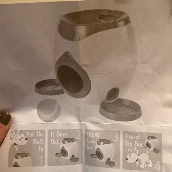 NWT INTERACTIVE FETCH & GREAT DOG DISPENSER, ONE SIZE, GREEN/WHITE - Picture 7 of 11